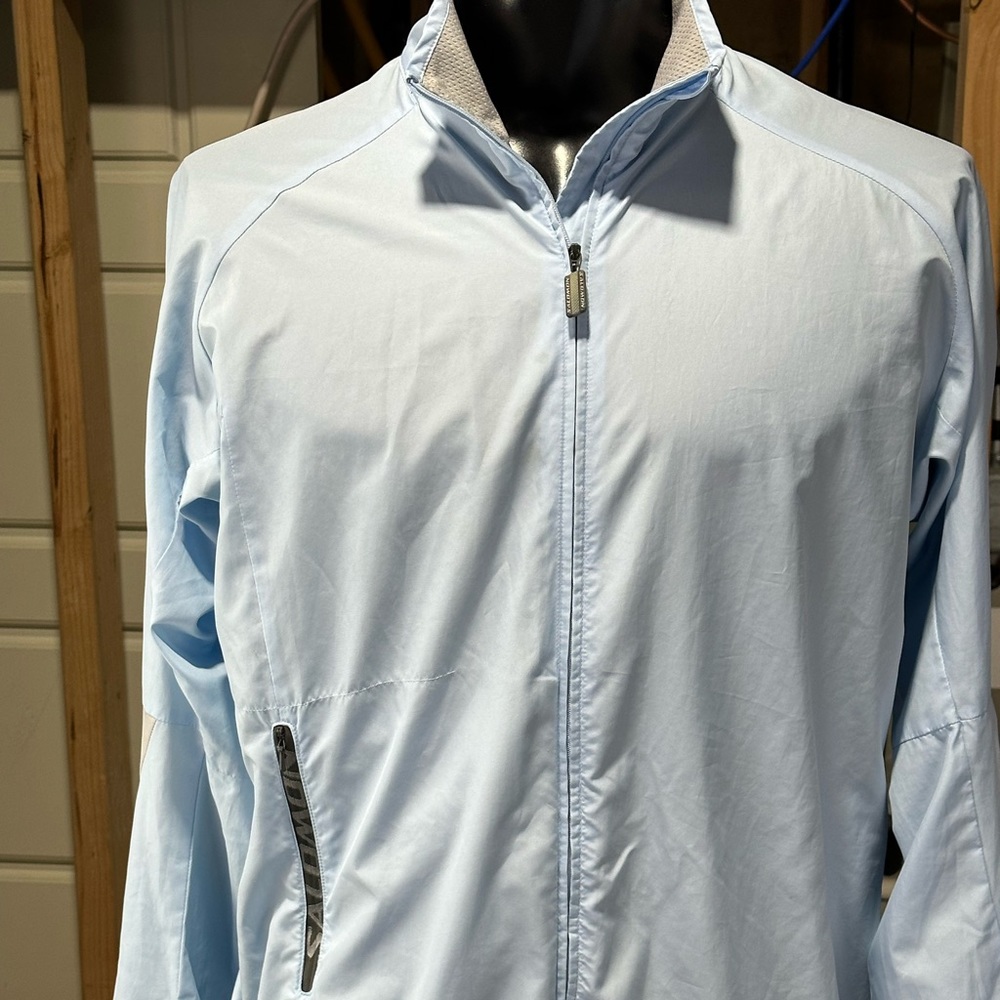 Sky Blue Full Zip Solomon's Windbreaker Women's Jacket